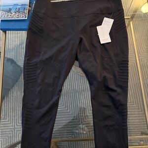 Athleta Delancey Moto Tight in Black